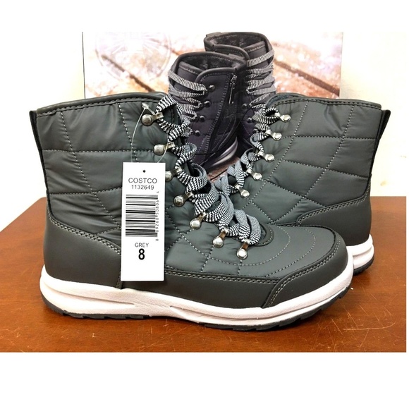 gray sneaker boots